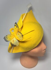 yellow felt hat