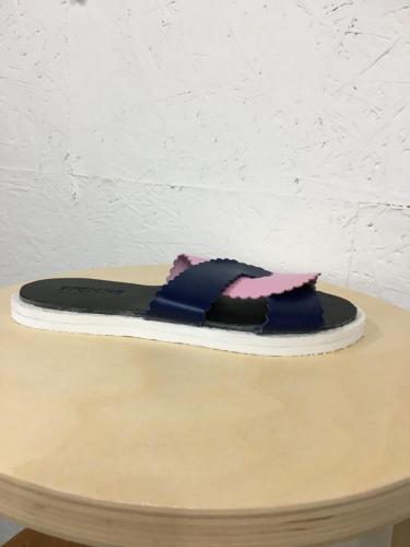 blue pink sandal